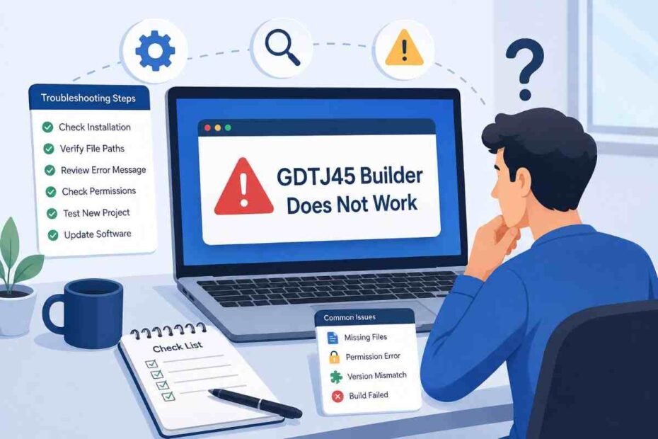 software gdtj45 builder does not work
